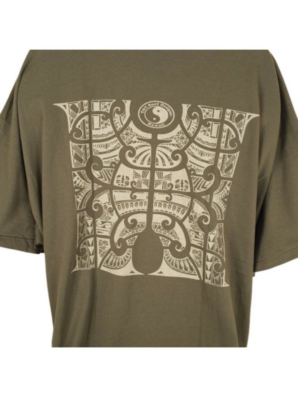 Vintage T&C Surf Designs T Shirt Mens Size 3XL Green Y2K Tribal Hawaiian